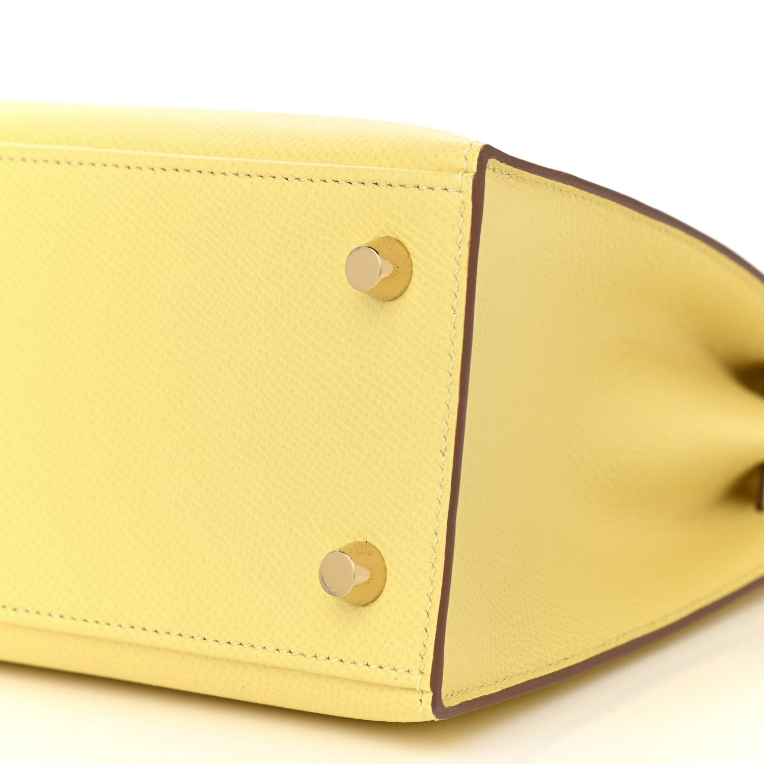 Hermes Epsom Kelly Sellier 25 Jaune Poussin 9 of 11