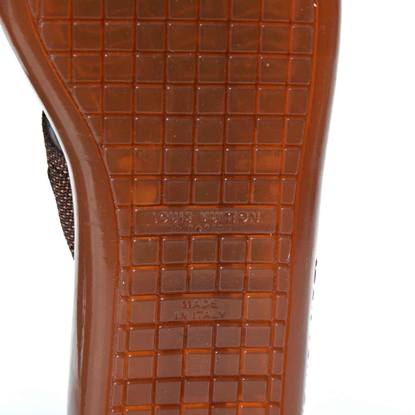 Nylon Platform Flat Sandals 6.5 Brown