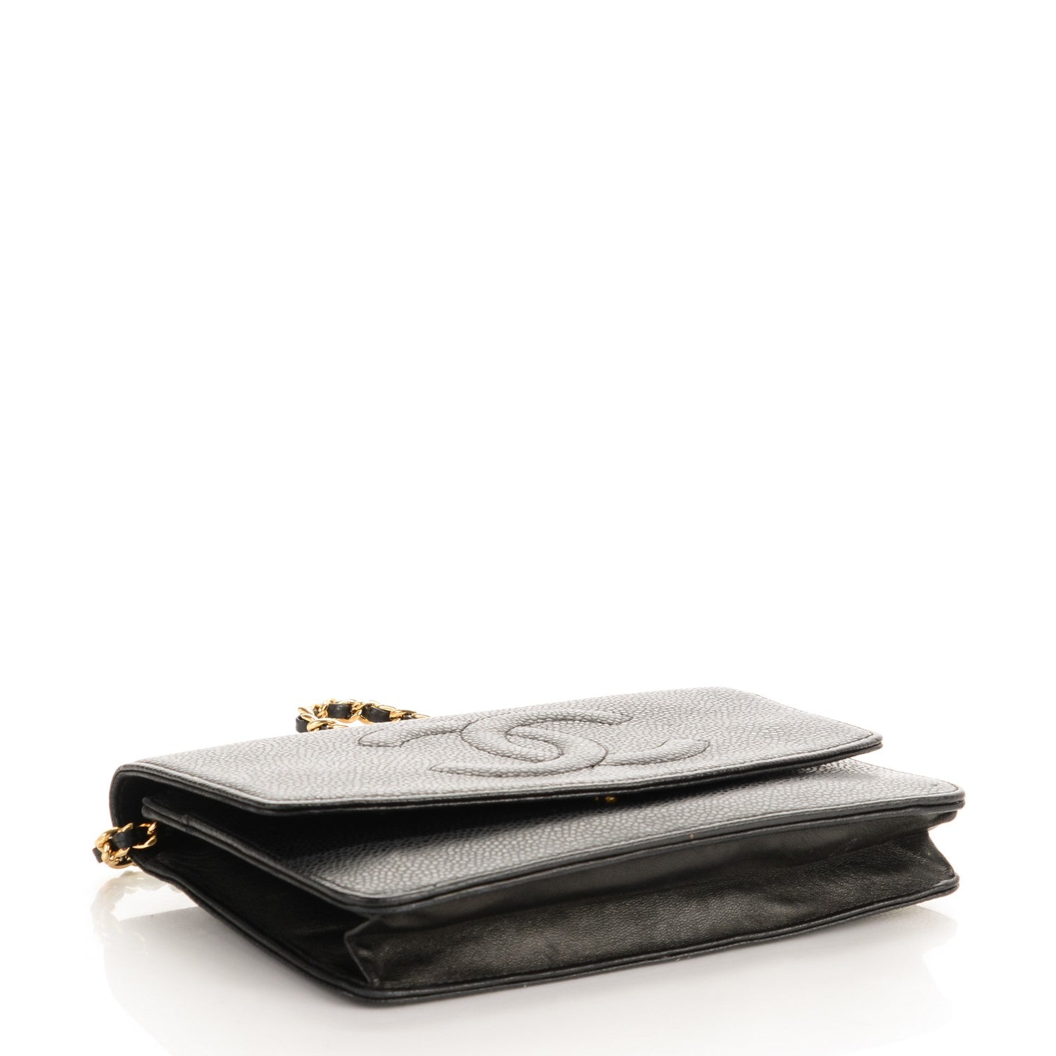 Chanel Caviar Timeless CC Wallet On Chain WOC Black 4 of 8