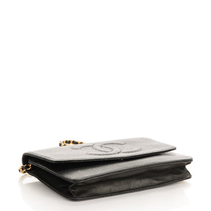 Chanel Caviar Timeless CC Wallet On Chain WOC Black 4 of 8