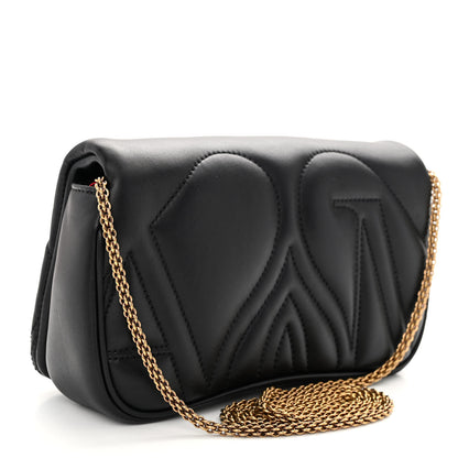 Alexander McQueen Calfskin Quilted Small The Seal Chain Shoulder Bag Black 3 of 9