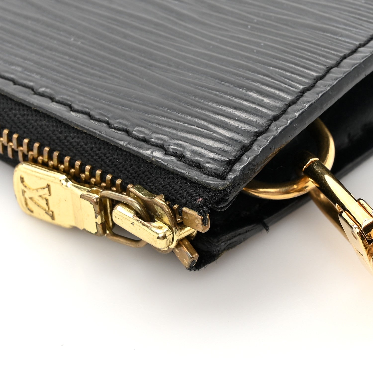 Louis Vuitton Epi Pochette Accessories 21 Black 14 of 16
