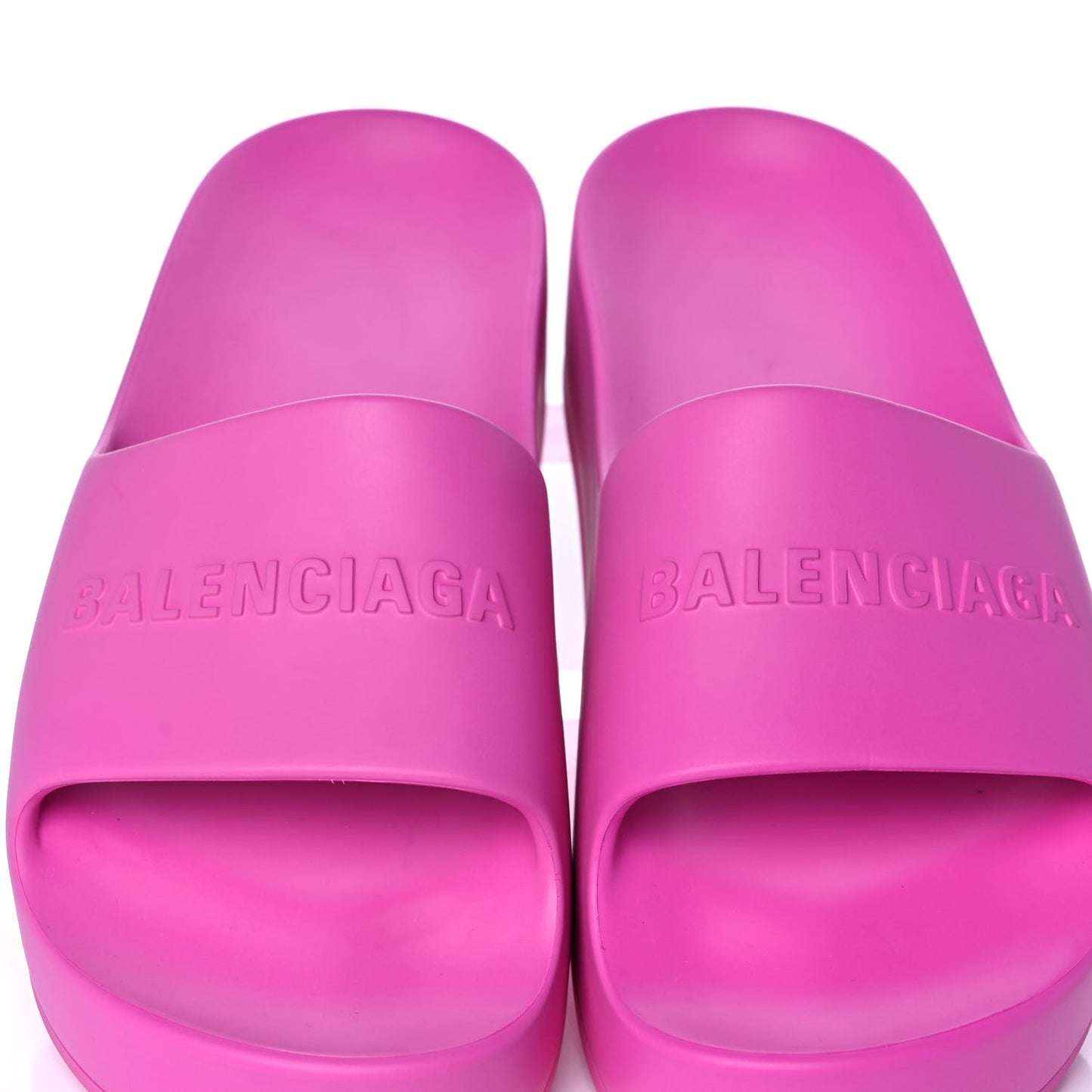 Rubber Womens Chunky Slide Sandals 41 Pink