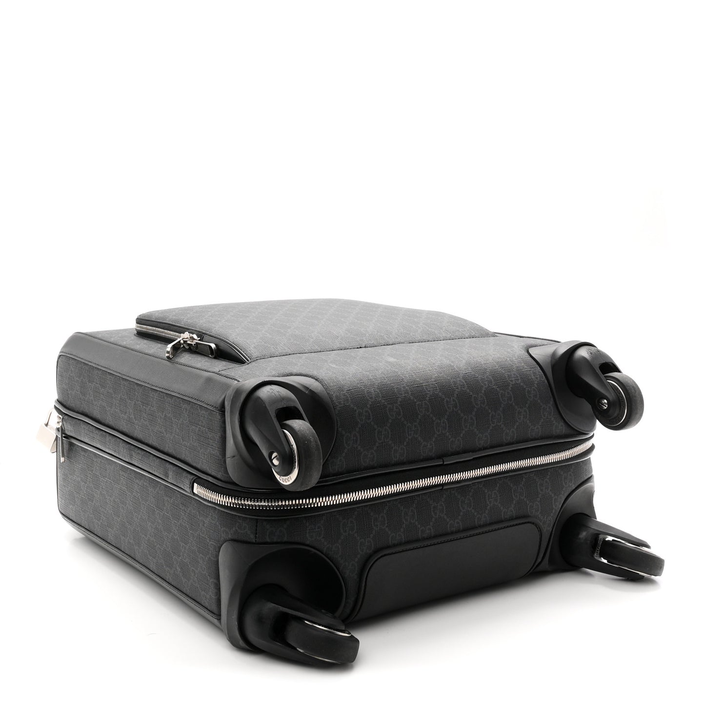 GG Supreme Monogram Calfskin Carry On Trolley Black