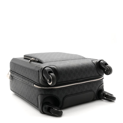 Gucci GG Supreme Monogram Calfskin Carry On Trolley Black 3 of 9