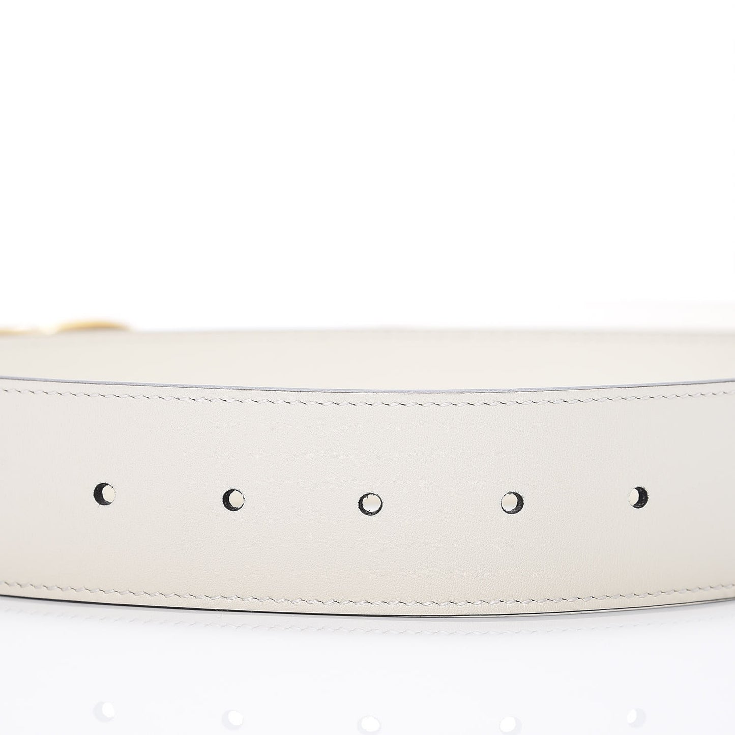 Calfskin Double G 40mm Belt 90 36 Mystic White