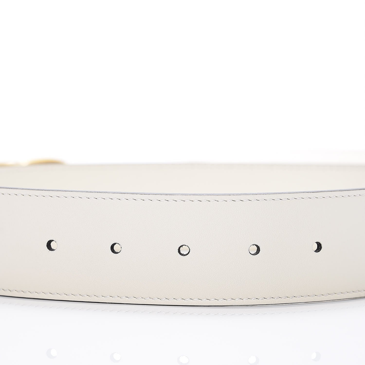 Gucci Calfskin Double G 40mm Belt 90 36 Mystic White 6 of 6
