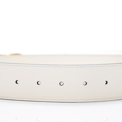 Gucci Calfskin Double G 40mm Belt 90 36 Mystic White 6 of 6