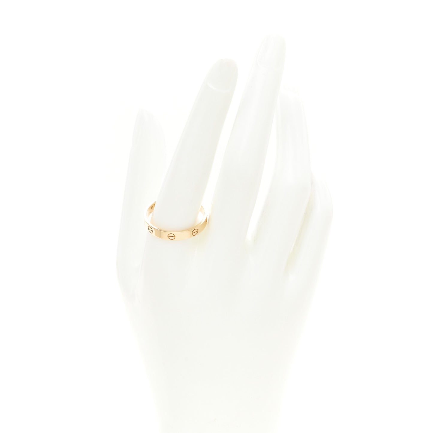 18K Yellow Gold 3.5mm LOVE Wedding Band Ring 66 11.5