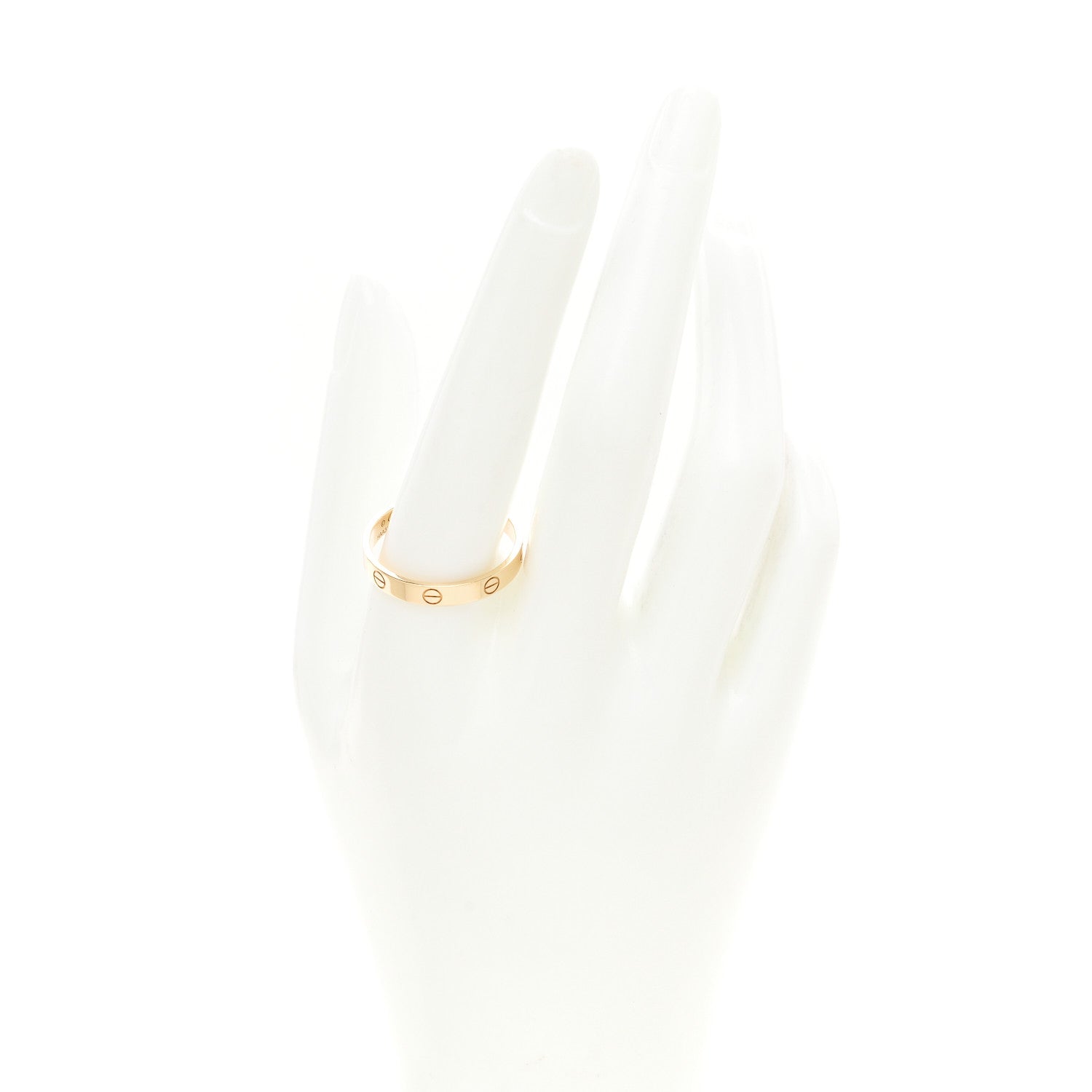 Cartier 18K Yellow Gold 3.5mm LOVE Wedding Band Ring 66 11.5 2 of 5