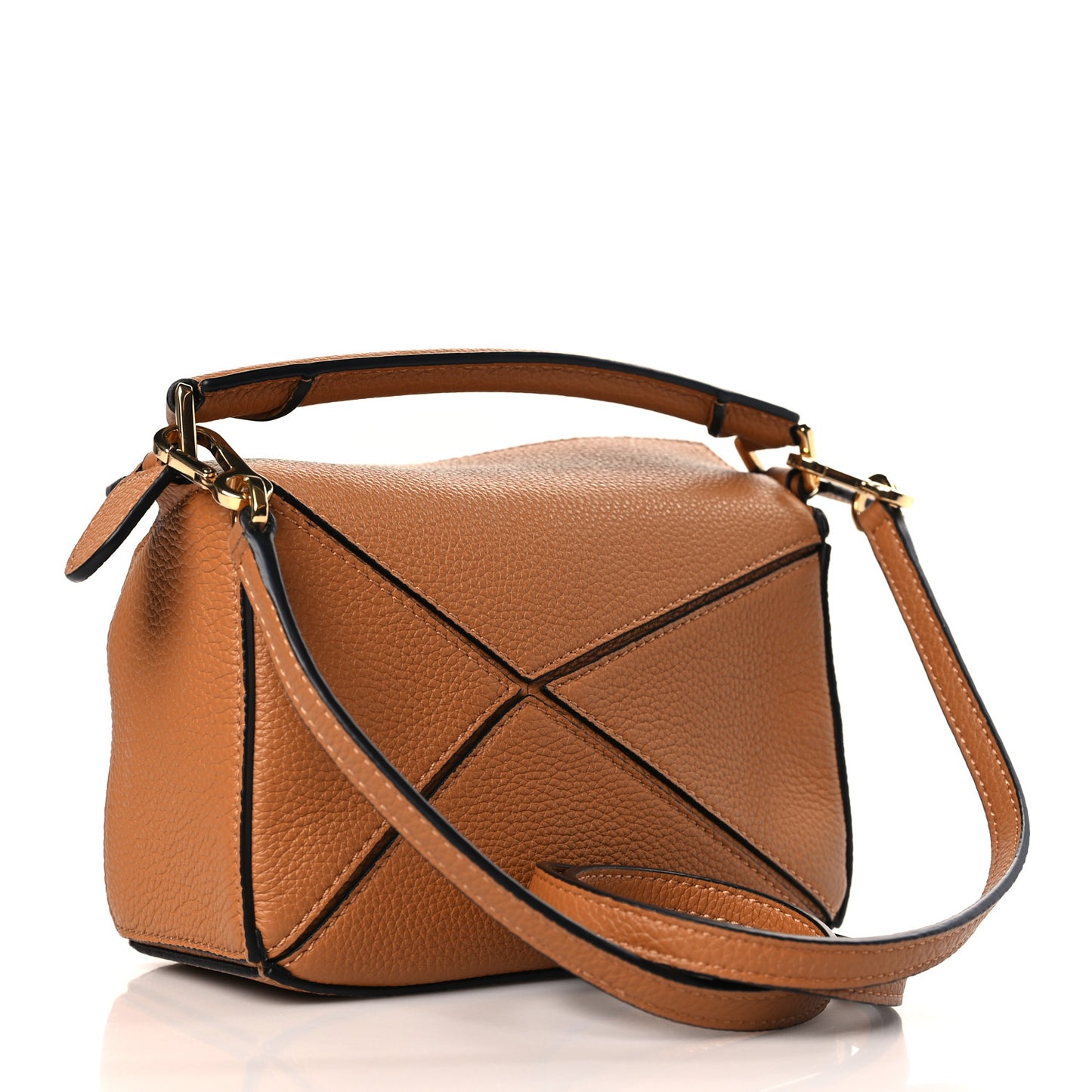 Calfskin Mini Puzzle Bag Tan