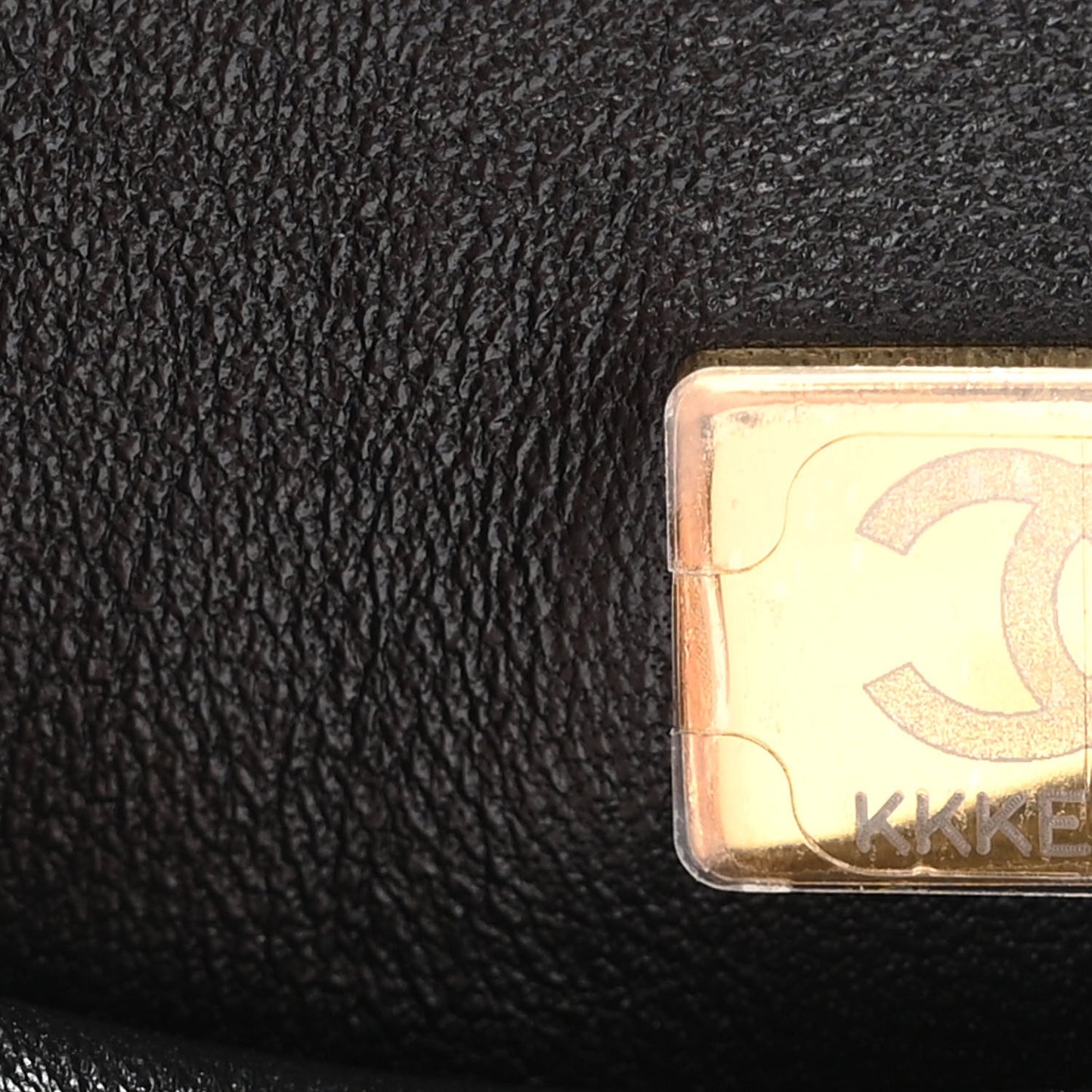 Caviar Quilted Small CC Vanity Case Black