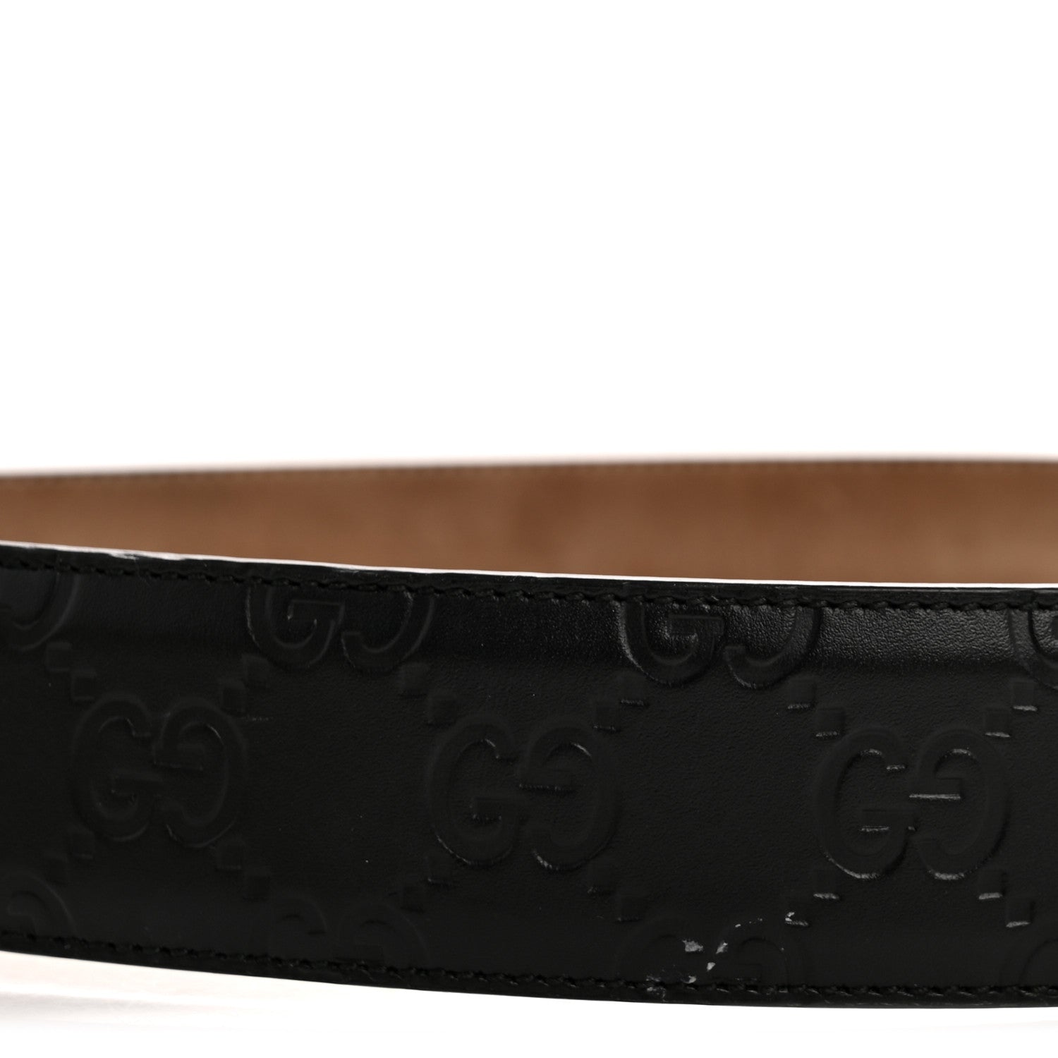 Gucci Calfskin Interlocking G 37mm Belt 80 32 Black 7 of 7
