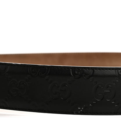 Gucci Calfskin Interlocking G 37mm Belt 80 32 Black 7 of 7