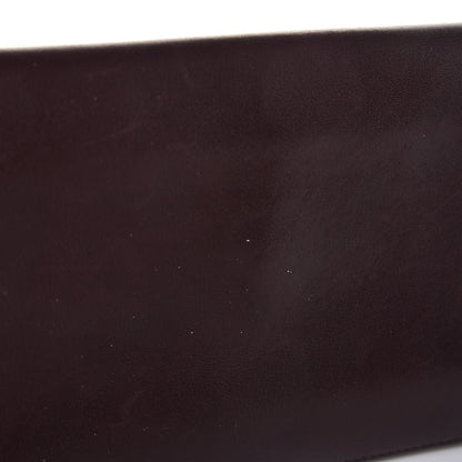 Celine Pony Hair Calfskin Diamond Multifunction Wallet Burgundy 8 of 10