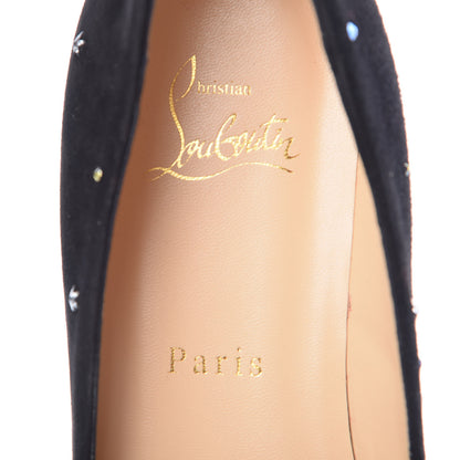 Christian Louboutin Veau Velours Embellished Gravitanita Starry Flats 38.5 Black 7 of 8