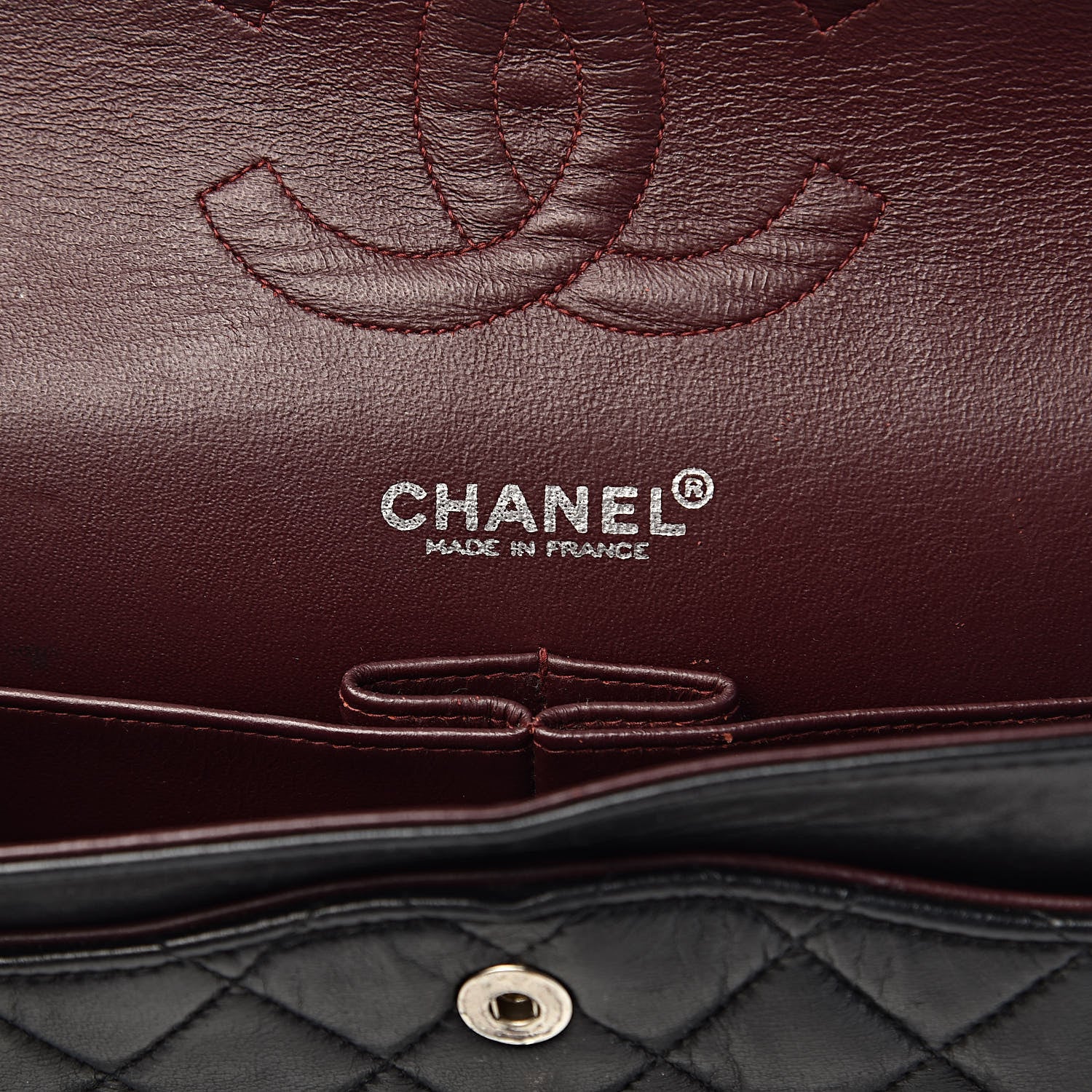 Chanel Lambskin Quilted Medium Double Flap Black 6 of 16