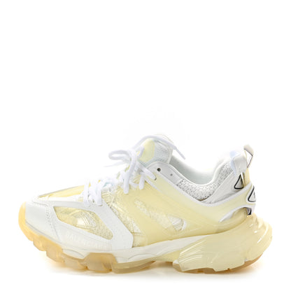 Balenciaga Rubber Mesh Fabric Clear Sole Womens Track Sneakers 37 White Transparent 1 of 8