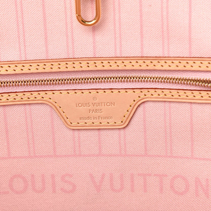 Louis Vuitton Damier Azur Neo Neverfull MM Rose Ballerine 6 of 9