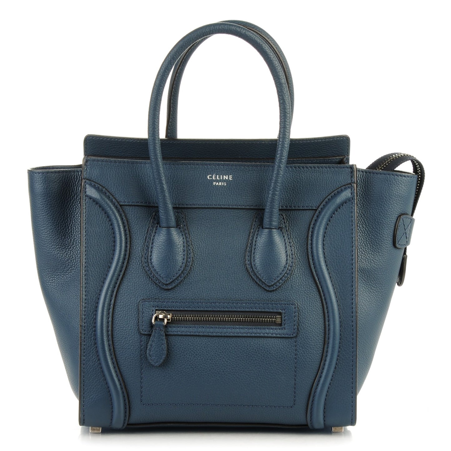 Drummed Calfskin Micro Luggage Orage