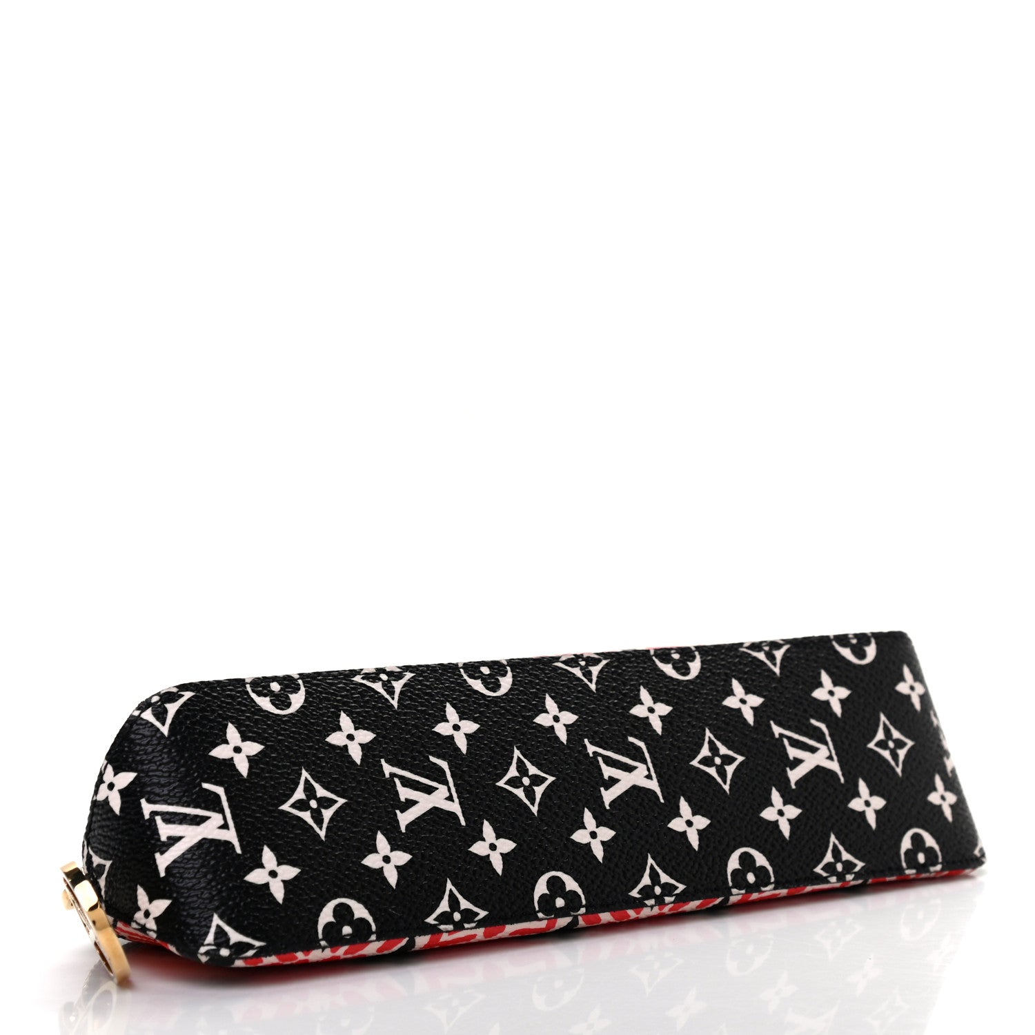 Louis Vuitton Monogram Giant Crafty Elizabeth Pencil Pouch Creme Rouge Black 4 of 6