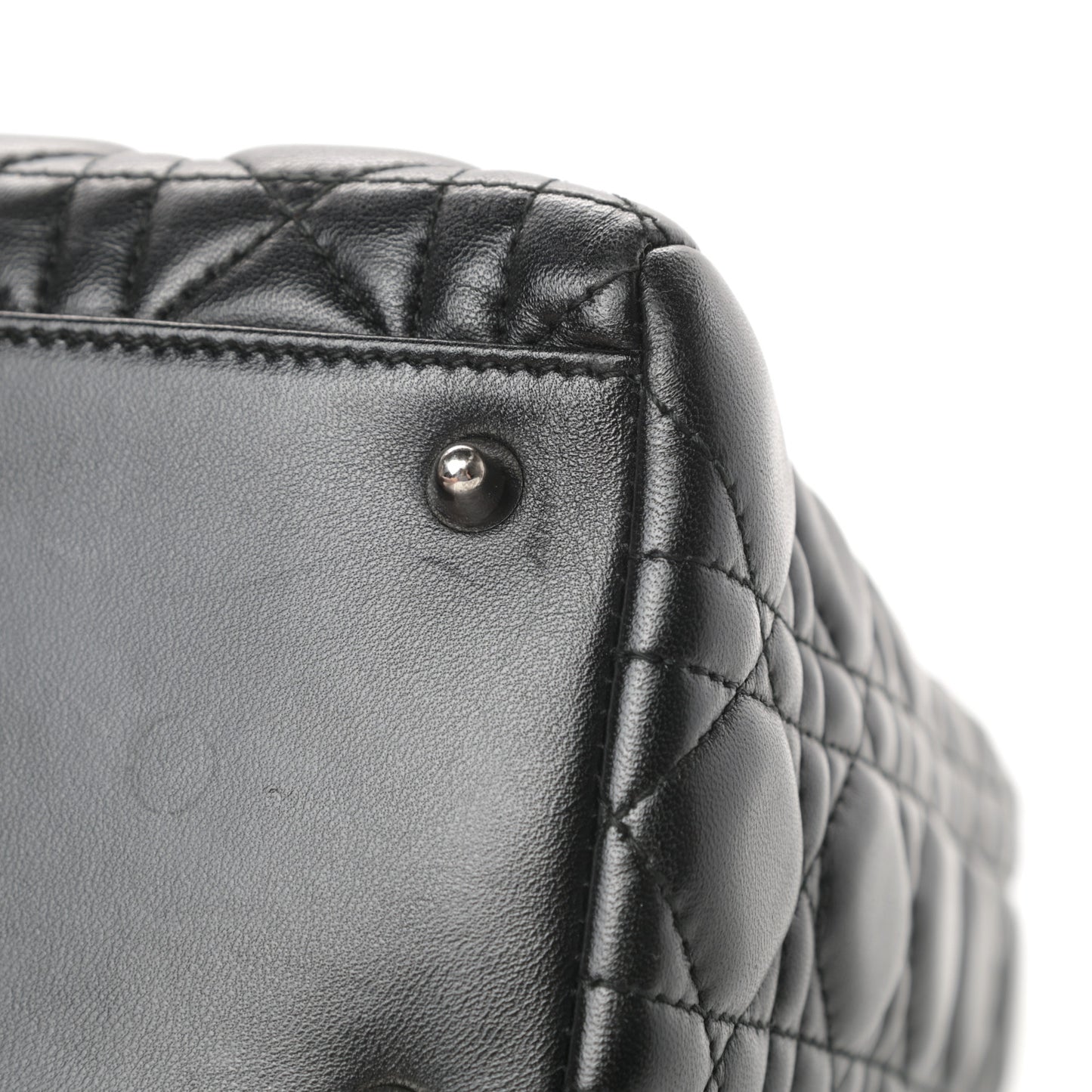 Lambskin Cannage Medium Lady Dior Black