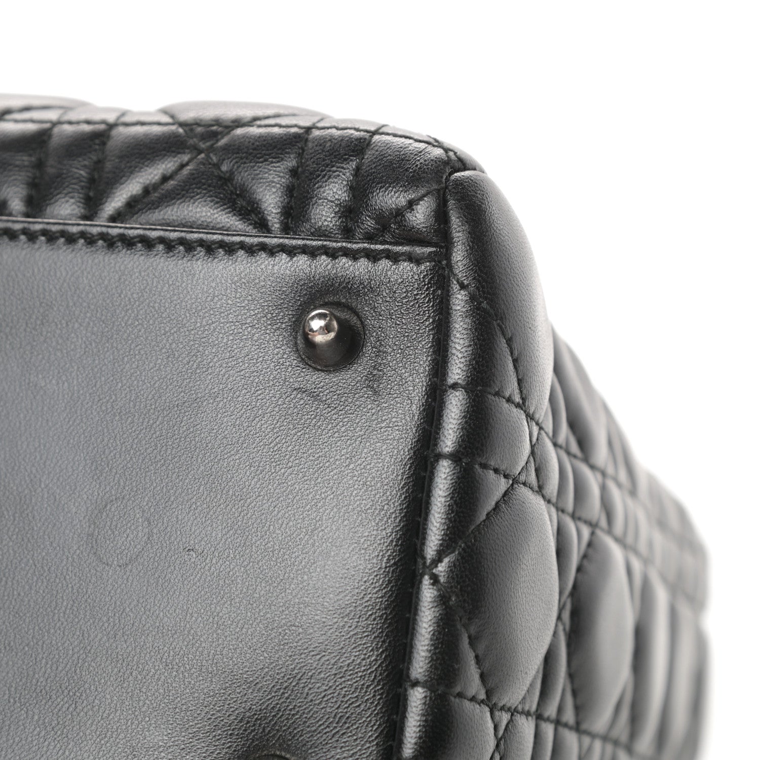 Christian Dior Lambskin Cannage Medium Lady Dior Black 11 of 14