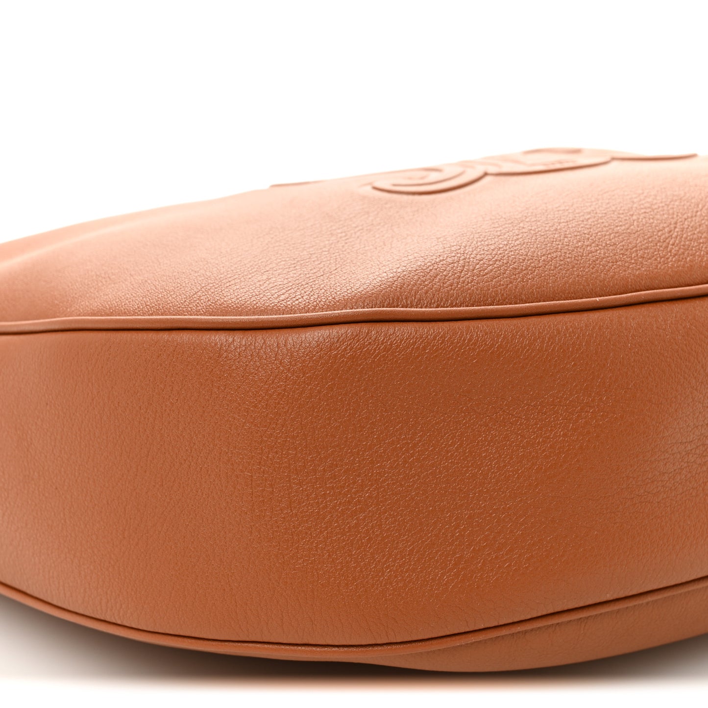 Supple Calfskin Medium Triomphe Heloise Shoulder Bag Tan