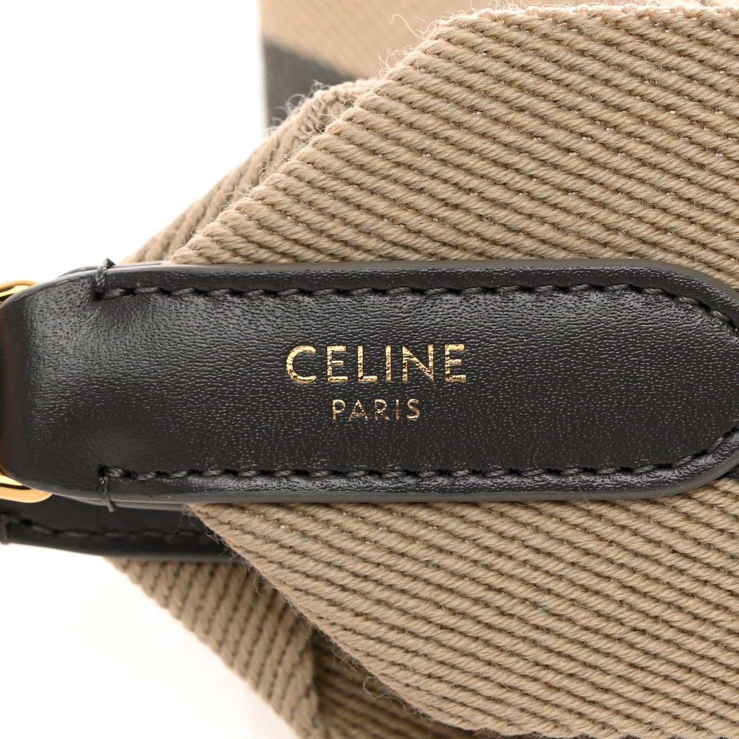 Jacquard Wool Logo Short Strap Natural Grey
