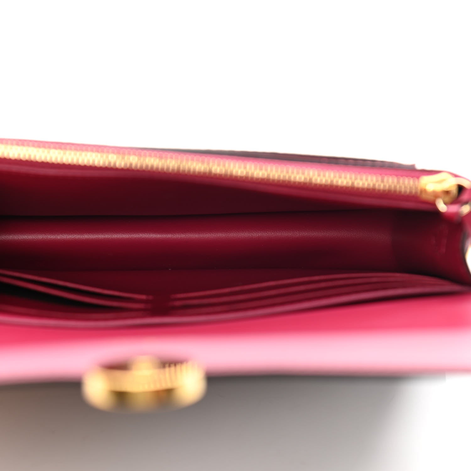 Louis Vuitton Monogram Flore Chain Wallet Fuchsia 5 of 11