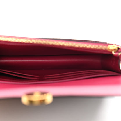 Louis Vuitton Monogram Flore Chain Wallet Fuchsia 5 of 11