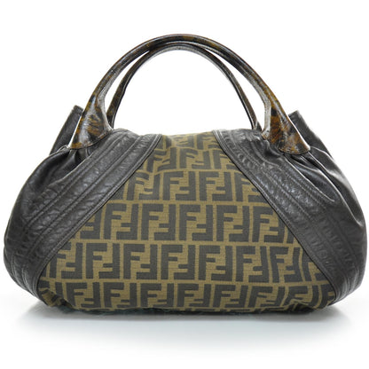 Fendi Zucca Nappa Nuvolata Vitello Tortuga Spy Tobacco Moro 4 of 9