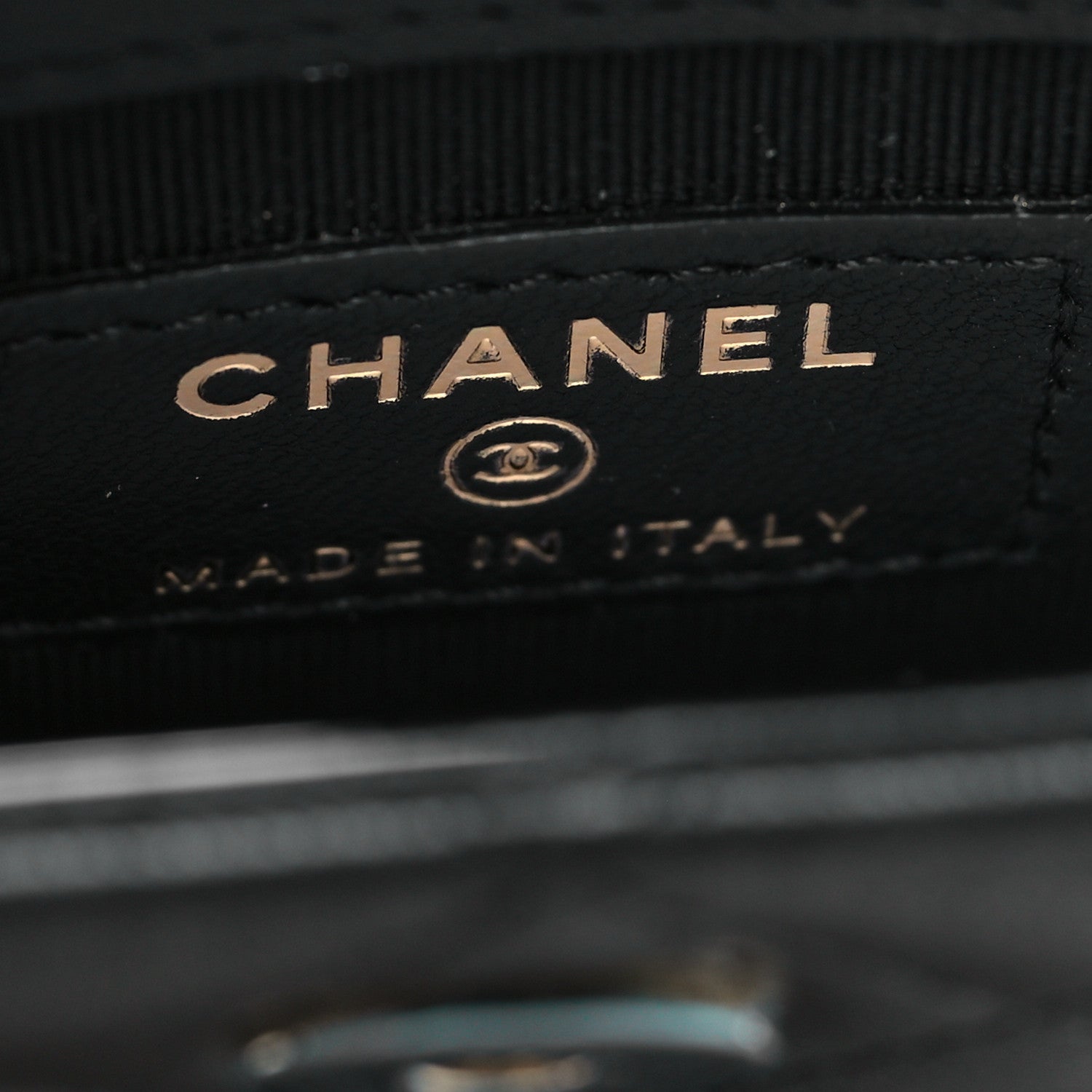 Chanel Lambskin Quilted CC Phone Holder Black 6 of 12