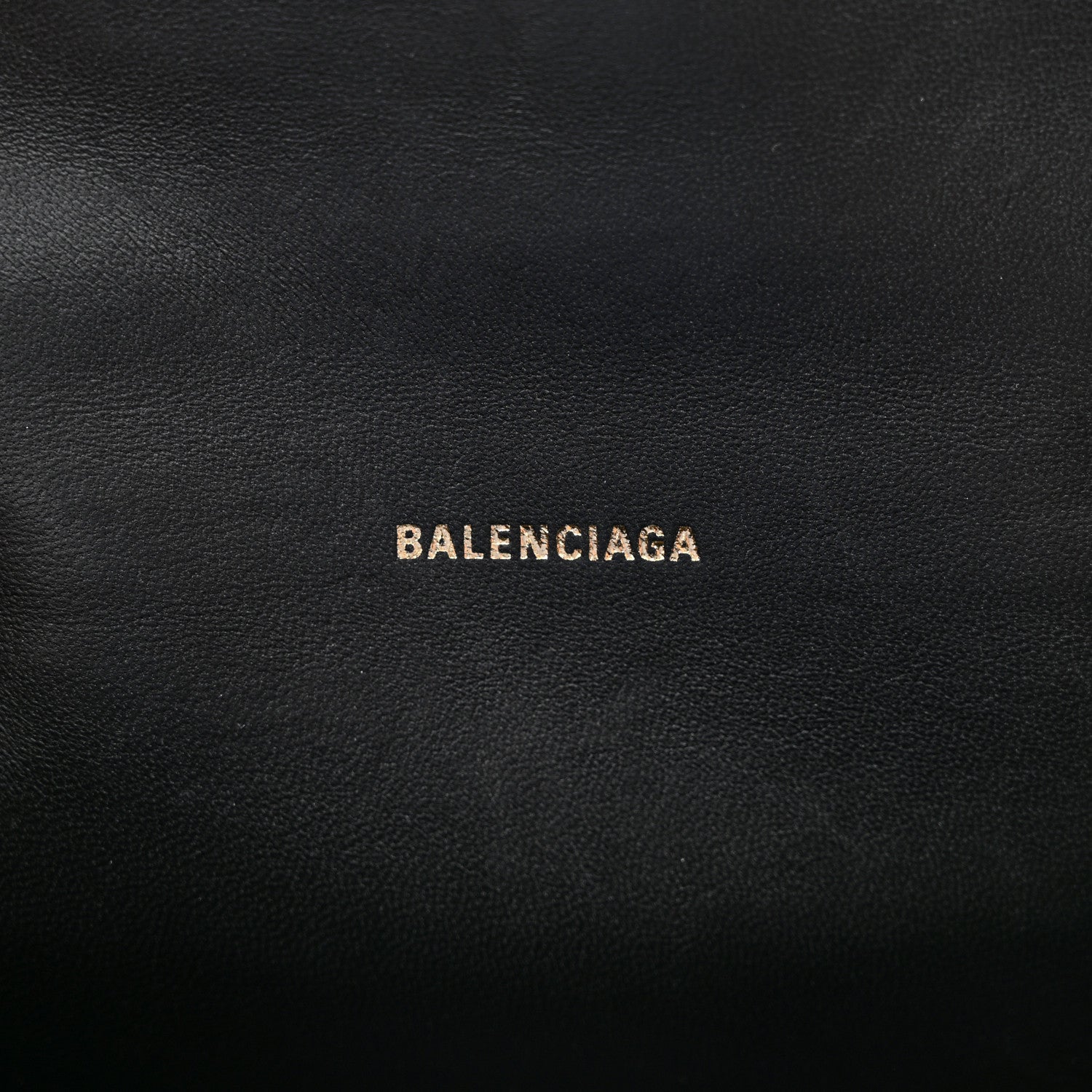 Balenciaga Shiny Calfskin Crocodile Embossed Hourglass Top Handle Bag XS Black 6 of 10