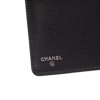 Chanel Caviar Quilted CC Yen Wallet Black 5 of 9