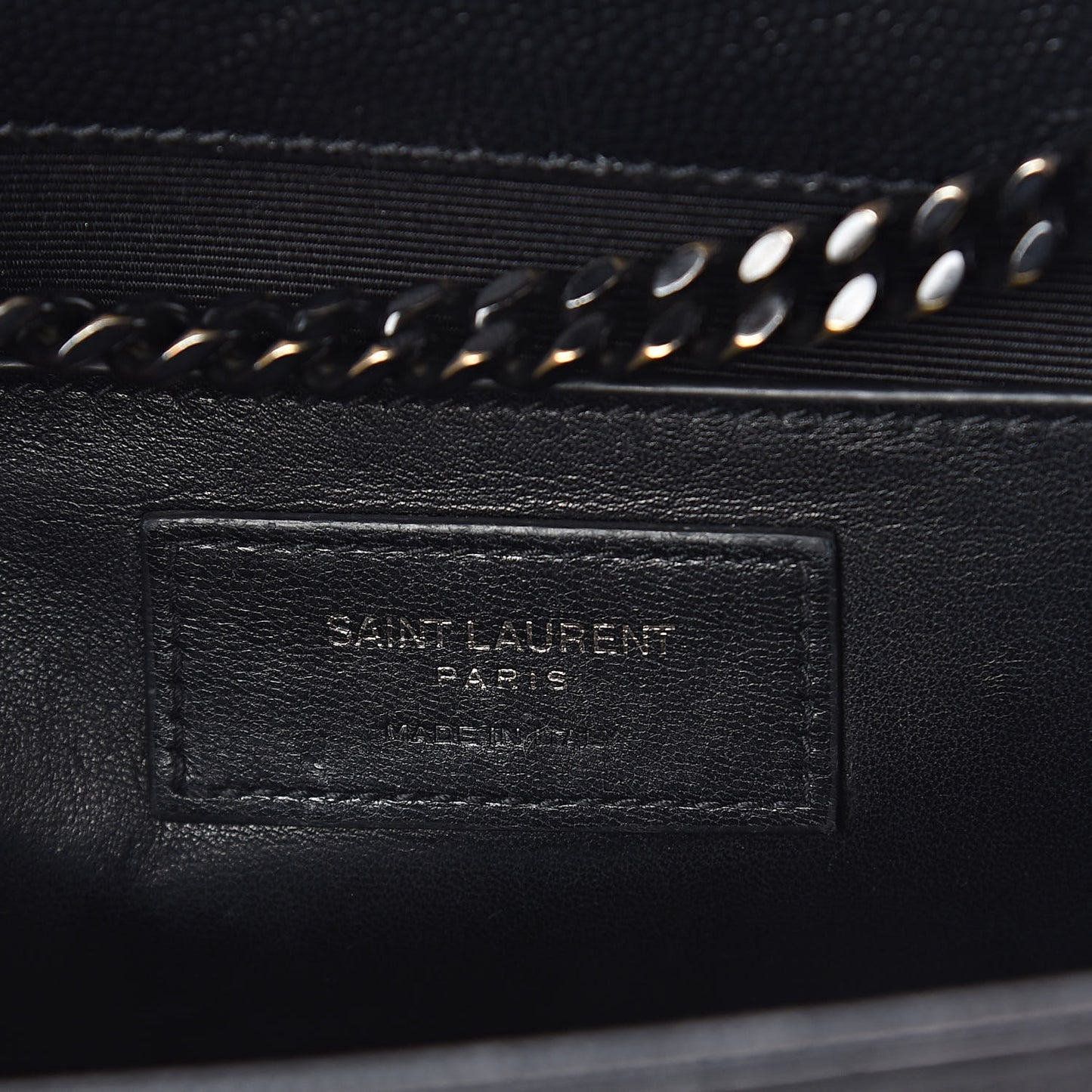 Grain De Poudre Medium Classic Monogram Kate Satchel Black