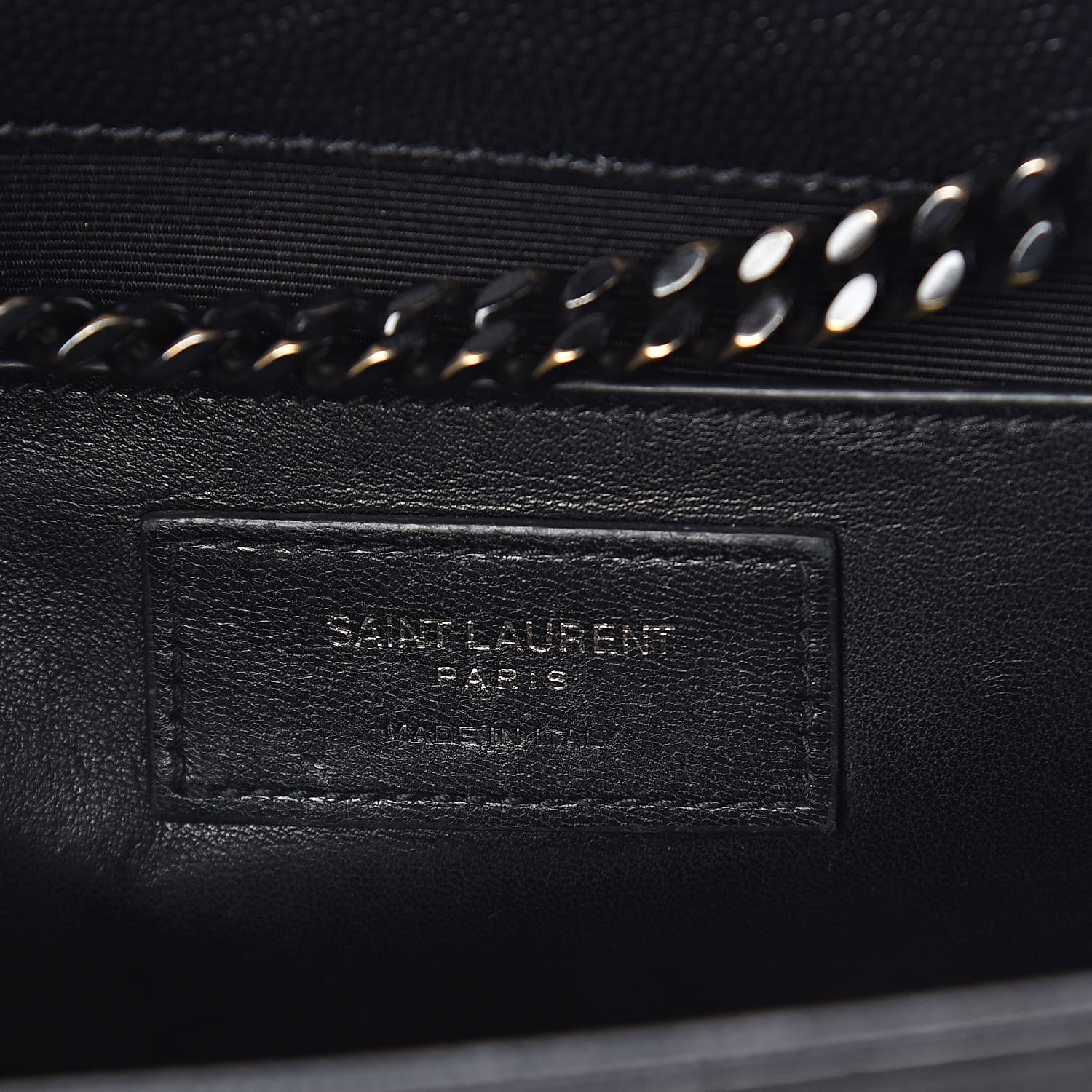 Saint Laurent Grain De Poudre Medium Classic Monogram Kate Satchel Black 6 of 10
