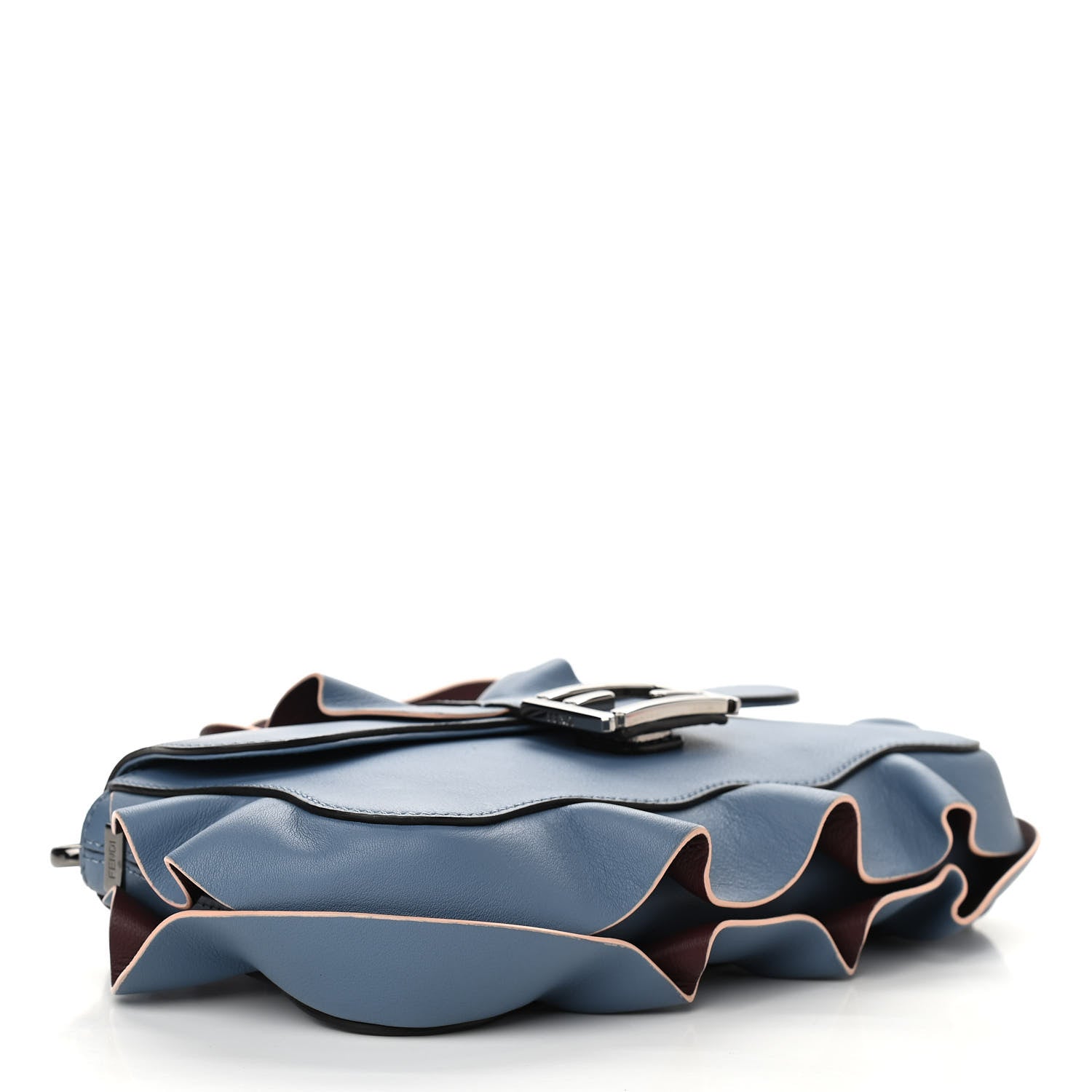 Fendi Calfskin Waves Baguette Blue 4 of 12