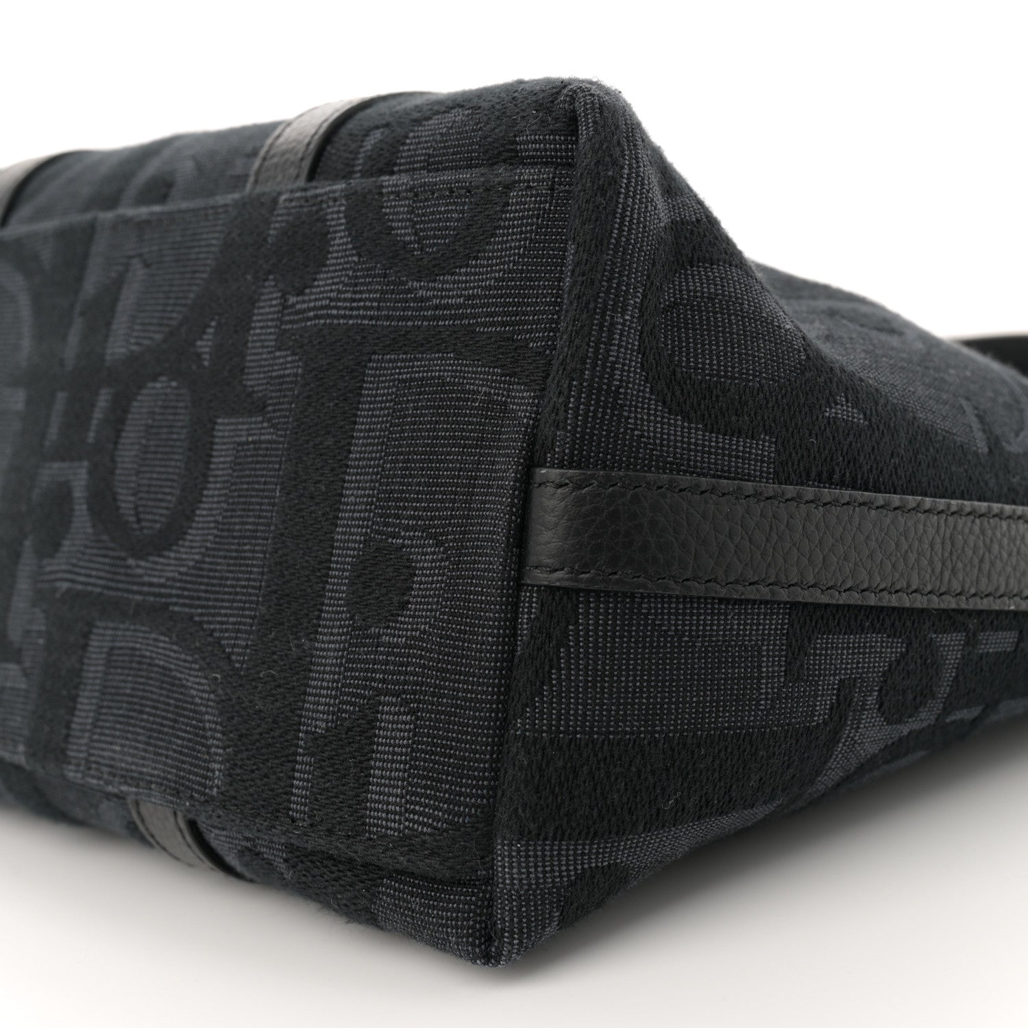 Christian Dior Maxi Oblique Jacquard Weekender 25 Black 10 of 11