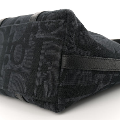 Christian Dior Maxi Oblique Jacquard Weekender 25 Black 10 of 11