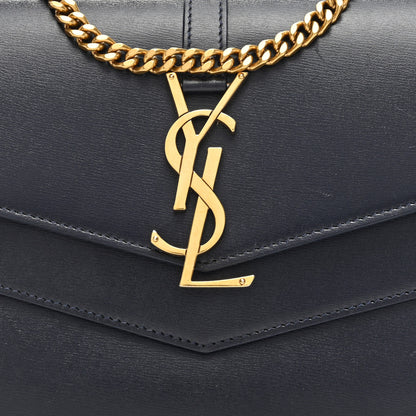 Saint Laurent Smooth Calfskin Monogram Sulpice Chain Wallet Black 7 of 9