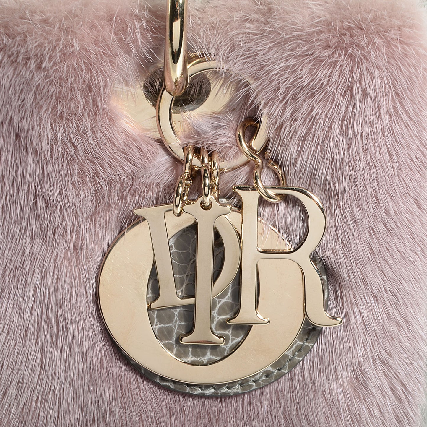 Mink Fur Crocodile Lady Dior Foulard