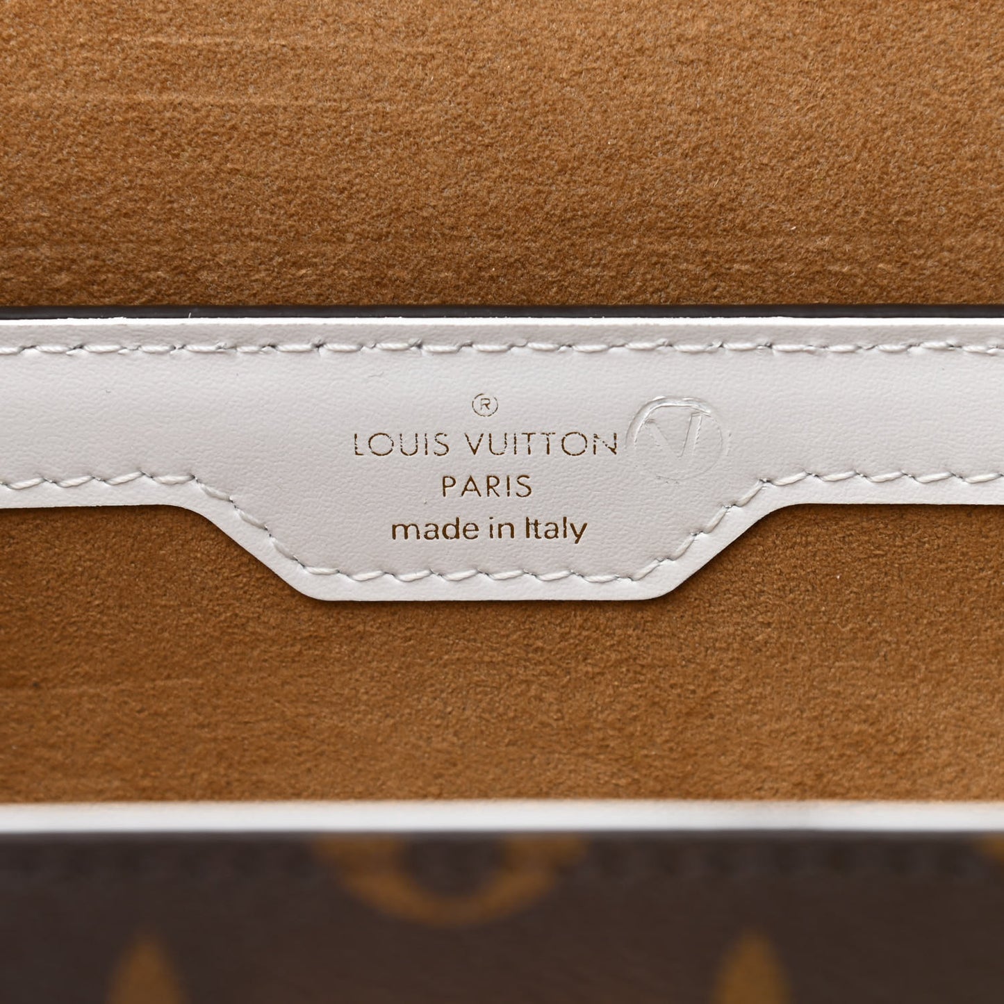 Monogram LV Match Papillon Trunk White