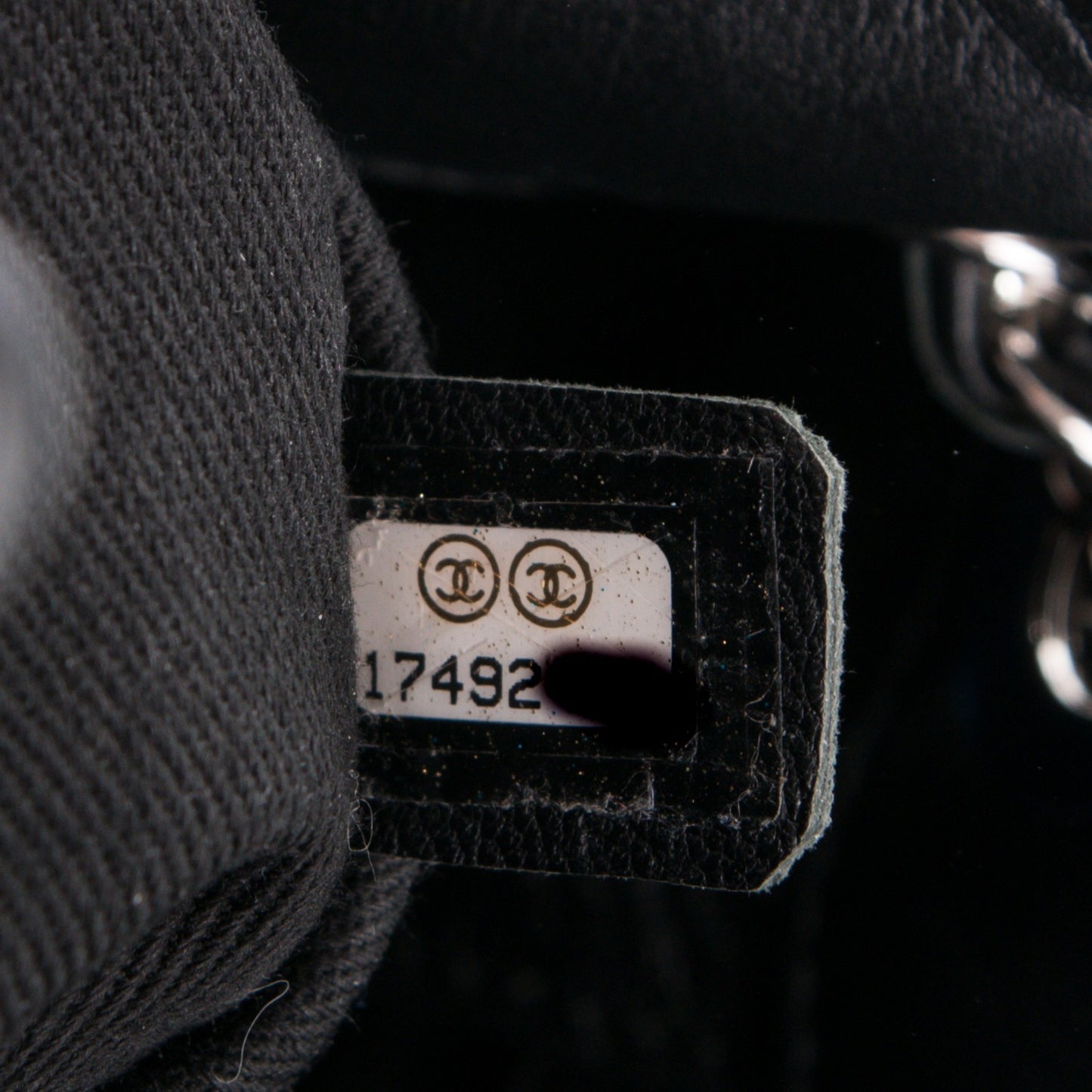 Calfskin Perforated Up In The Air Tote Black