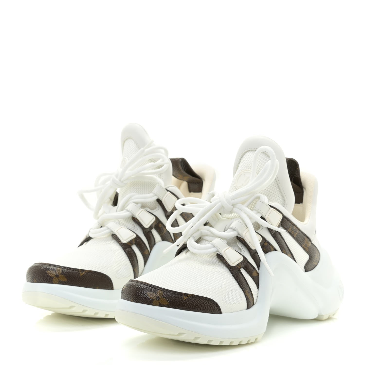 Louis Vuitton Patent Monogram LV Archlight Sneakers 36.5 White 3 of 14