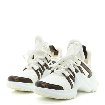 Louis Vuitton Patent Monogram LV Archlight Sneakers 36.5 White 3 of 14