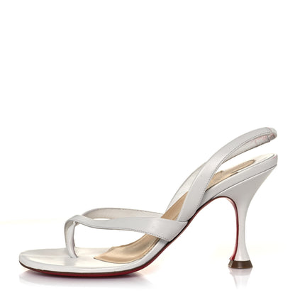 Christian Louboutin Kid Taralita 55 Thong Sandals 37 White 1 of 10