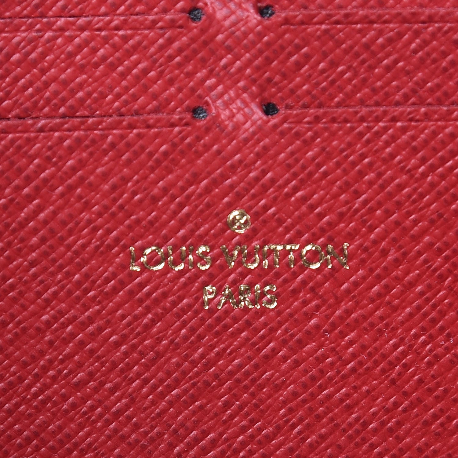 Louis Vuitton Damier Ebene Clemence Wallet Cherry 6 of 9