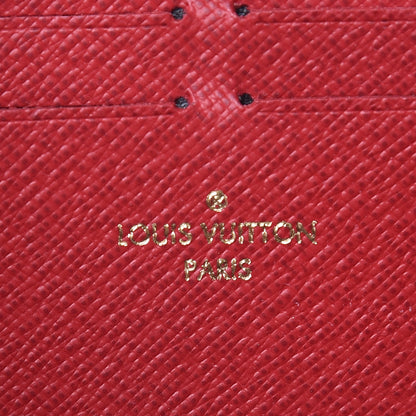 Louis Vuitton Damier Ebene Clemence Wallet Cherry 6 of 9