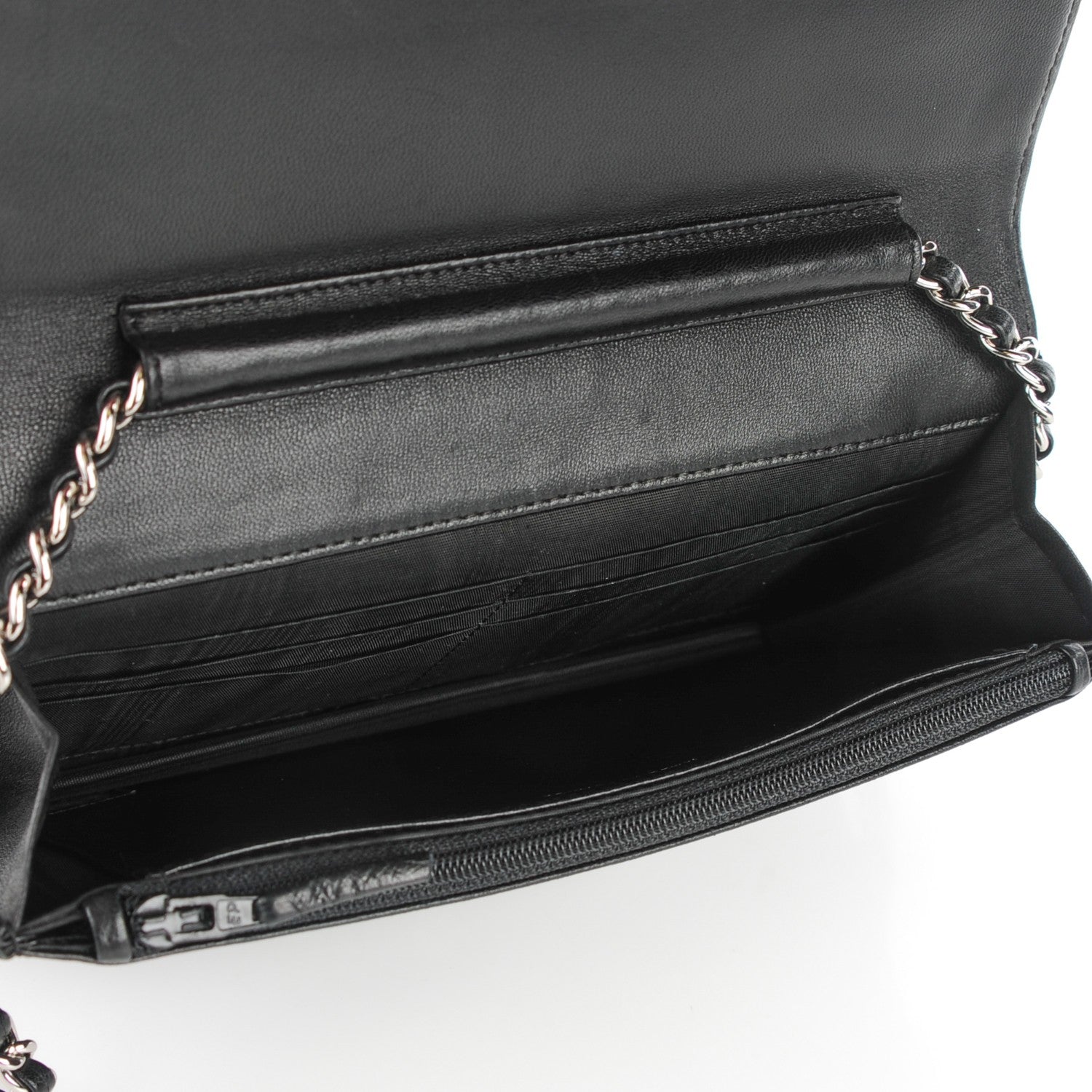 Chanel Caviar Timeless CC Wallet on Chain WOC Black 5 of 8